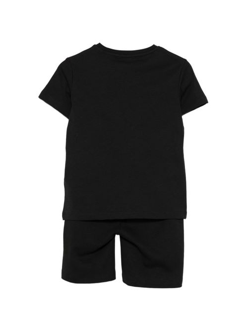 Completo bambino Richmond Junior nero con t-shirt e bermuda RICHMOND Junior | RBP26018CJLSBLACK